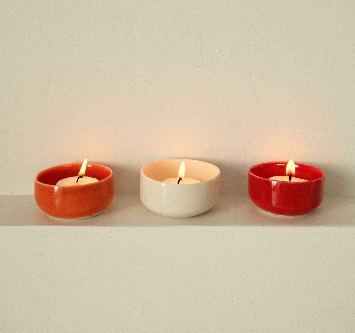 Tealight Holder - Crimson