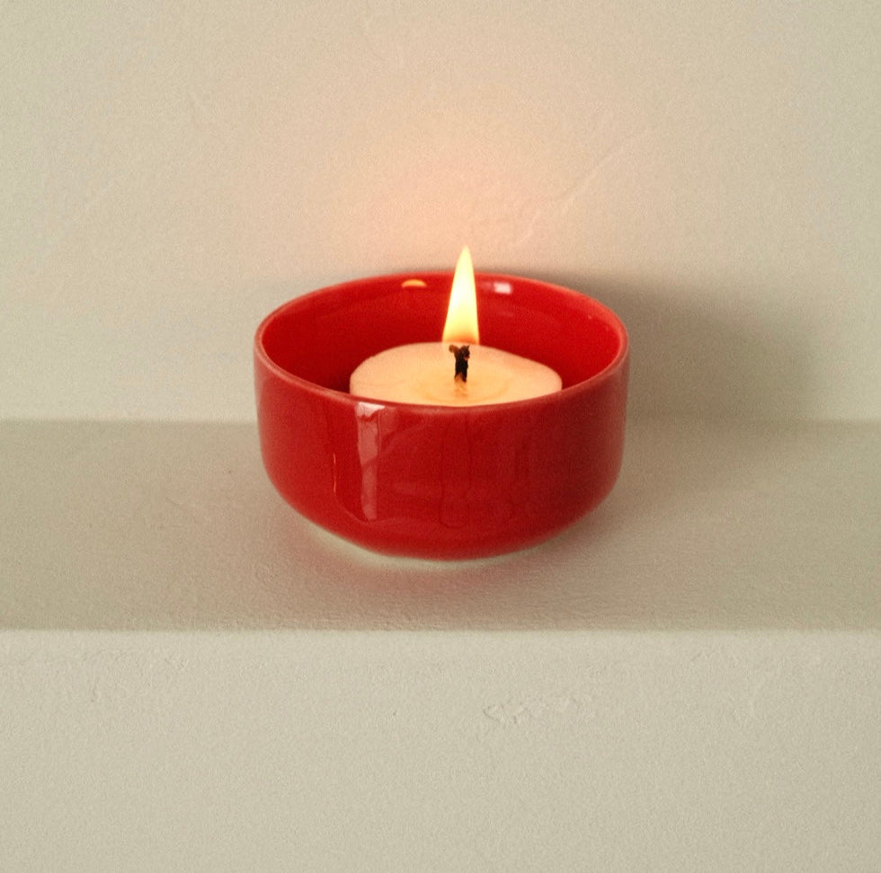 Tealight Holder - Crimson