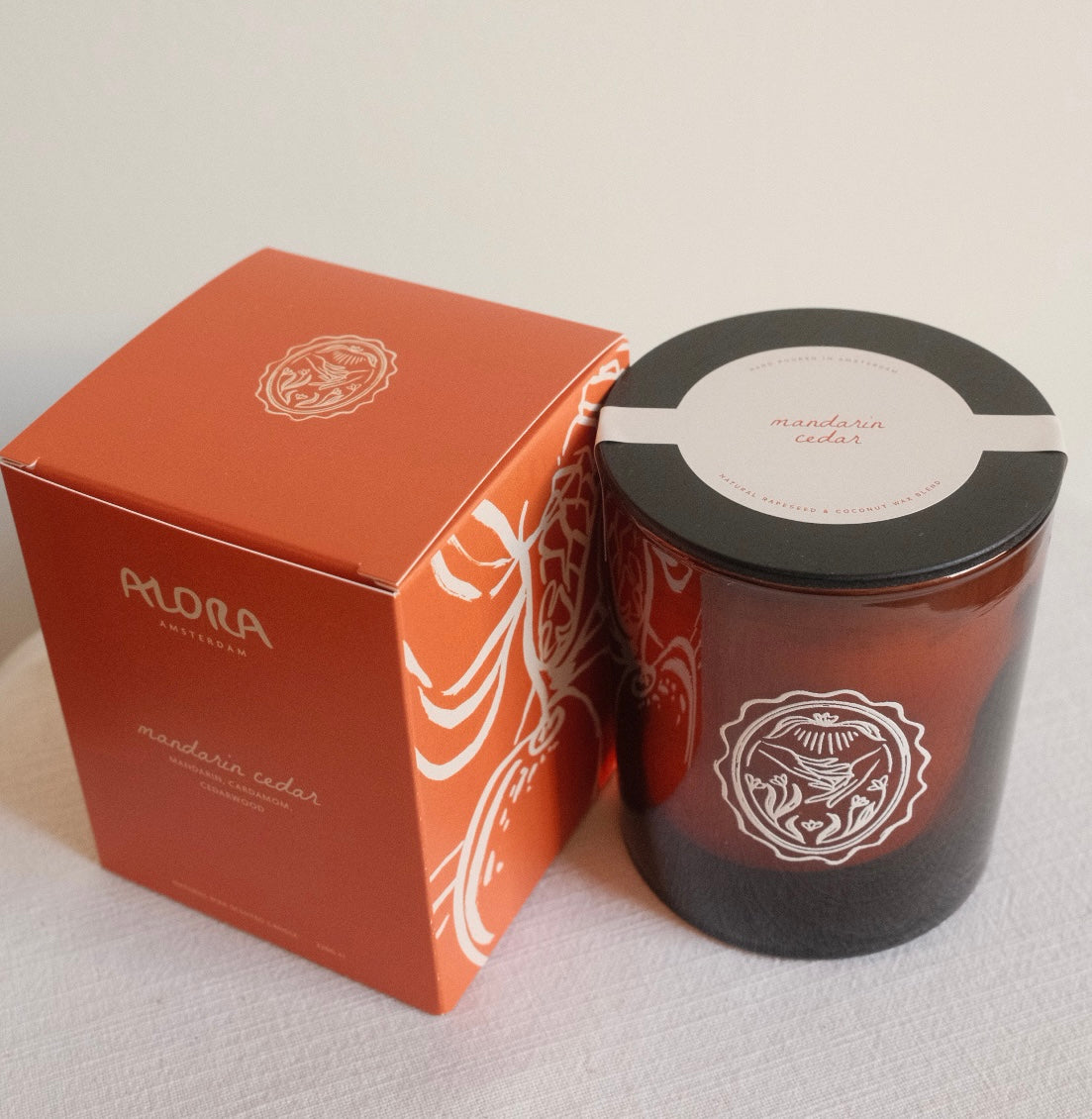 Mandarin Cedar Scented Candle