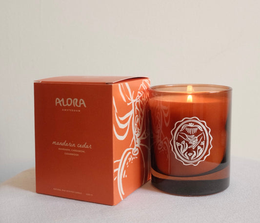 Mandarin Cedar Scented Candle